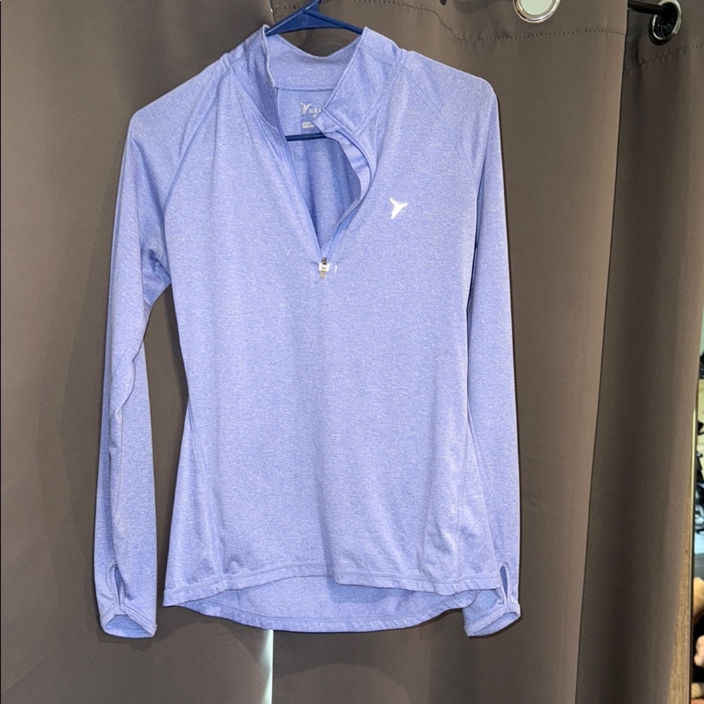 Women's Periwinkle Quarter-Zip Top